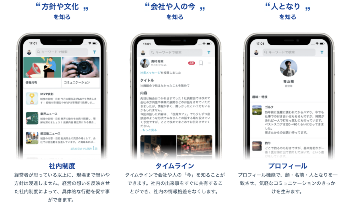 TUNAG上の「知る」
